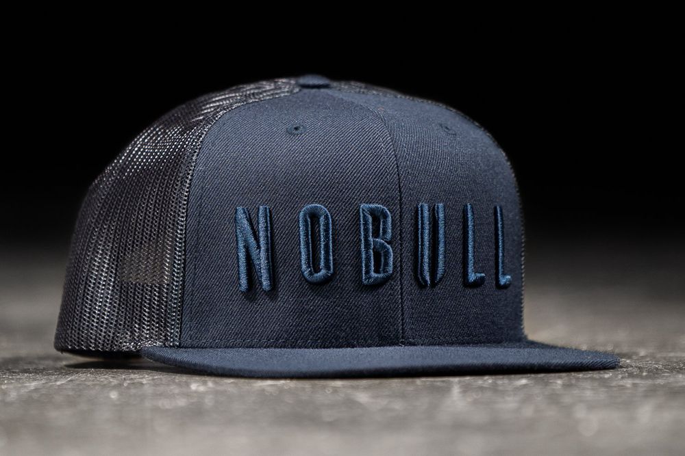 NOBULL Flat-Brim Trucker Şapka - Lacivert - Turkiye (VCO-173982)